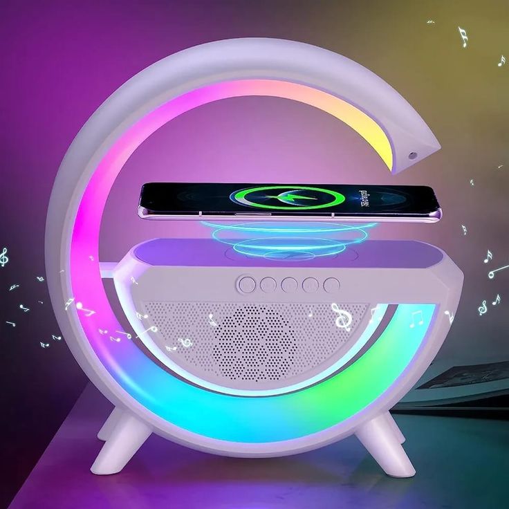 Reloj Altavoz LED Inteligente — Música + Alarma + Luz Ambiental | Bluetooth, Pantalla LED, Control Táctil