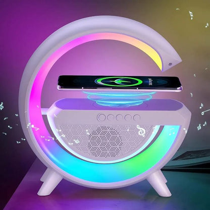 Reloj Altavoz LED Inteligente — Música + Alarma + Luz Ambiental | Bluetooth, Pantalla LED, Control Táctil